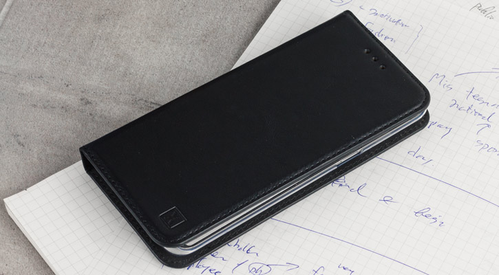 Housse Samsung Galaxy S8 Plus Olixar Portefeuille en Cuir – Noire
