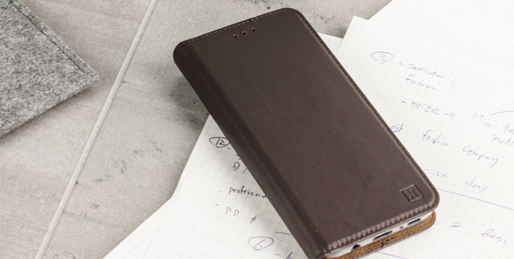 Olixar Leather Samsung Galaxy S8 Plus Executive Wallet Case - Brown