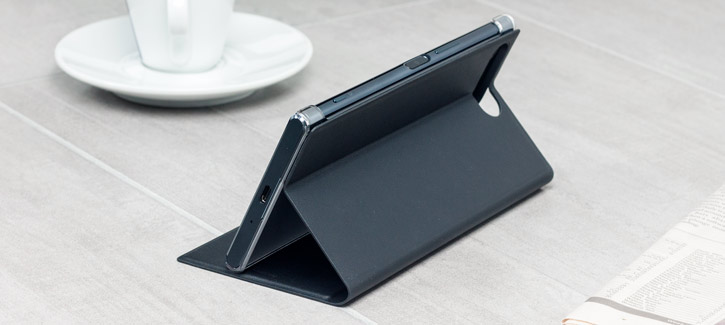 Housse Officielle Sony Xperia XZ Premium Style Cover Stand – Noire