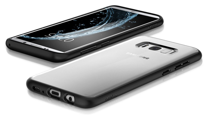 Spigen Ultra Hybrid Samsung Galaxy S8 Plus Bumper Case Hülle in- Matt-schwarz