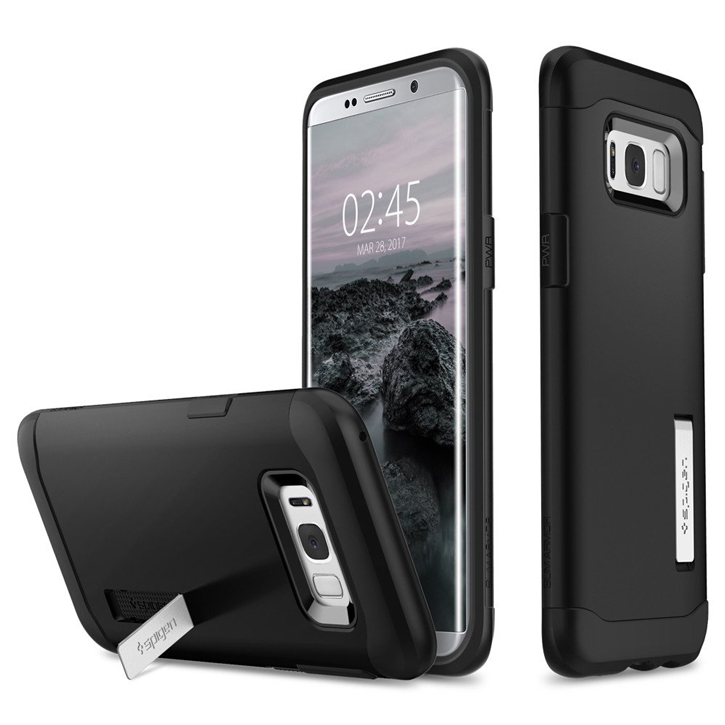 Spigen Slim Armor Samsung Galaxy S8 Plus Tough Case - Black