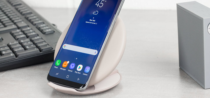 Chargeur sans fil rapide Officiel Samsung Galaxy Convertible – Marron