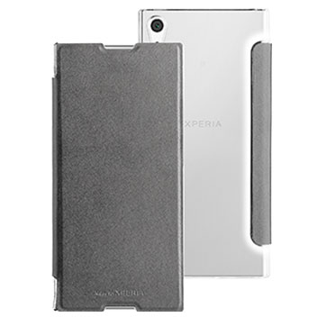 Coque Sony Xperia XA1 Ultra Roxfit Simply Book – Noire / Transparente vue sur appareil photo