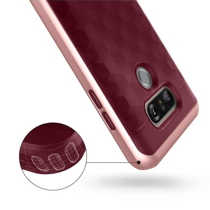 Caseology Parallax Series LG G6 Case - Burgundy