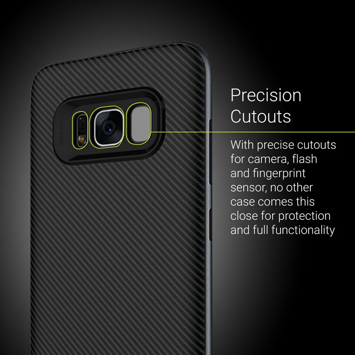 Olixar X-Duo Samsung Galaxy S8 Plus Case - Carbon Fibre Metallic Grey