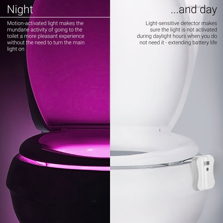 AGL Motion-Activated Toilet LED Night Light