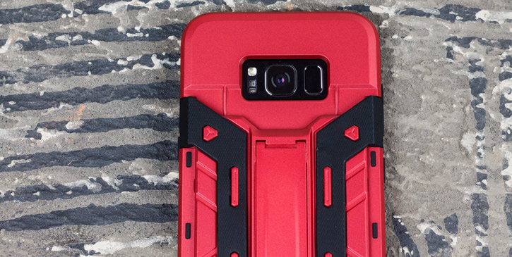 Olixar X-Trex Samsung Galaxy S8 Rugged Card Case - Red / Black