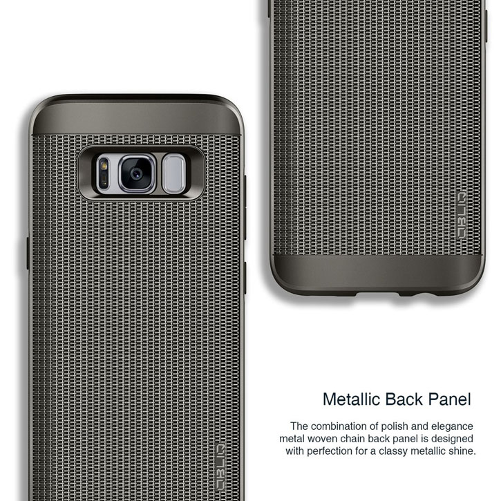 Obliq Slim Meta Samsung Galaxy S8 Plus Case Hülle - Gunmetal