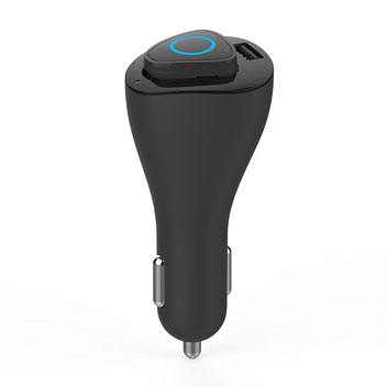 Celly BHDUO 2-in-1 Talk & Charge Bluetooth Headset & 2.1A Car Charger