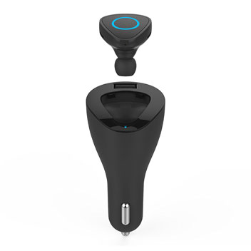 Celly BHDUO 2-in-1 Talk & Charge Bluetooth Headset & 2.1A Car Charger