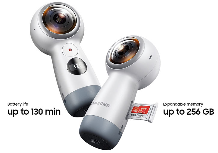 Caméra Officielle Samsung Gear 360 2017 VR 4K