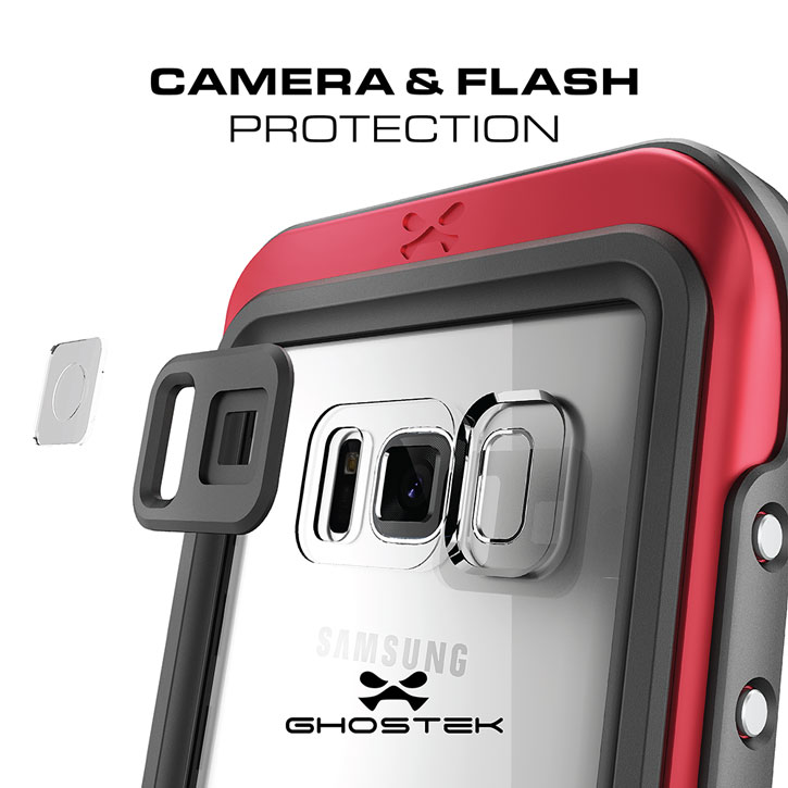 Ghostek Atomic 3.0 Samsung Galaxy S8 Plus Waterproof Case - Red