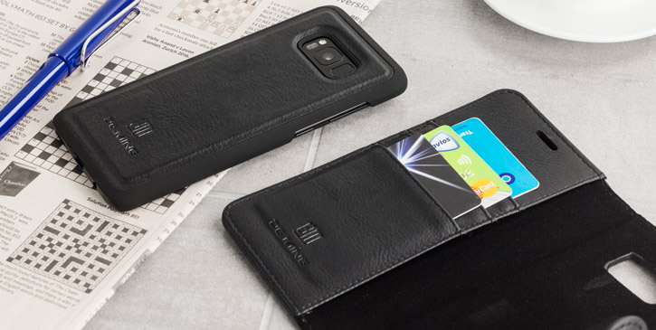 2-in-1 Magnetische Samsung Galaxy S8 Brieftaschen / Hülle - Schwarz