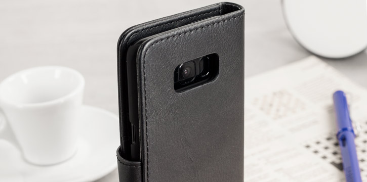 2-in-1 Magnetic Samsung Galaxy S8 Wallet / Shell Case - Black