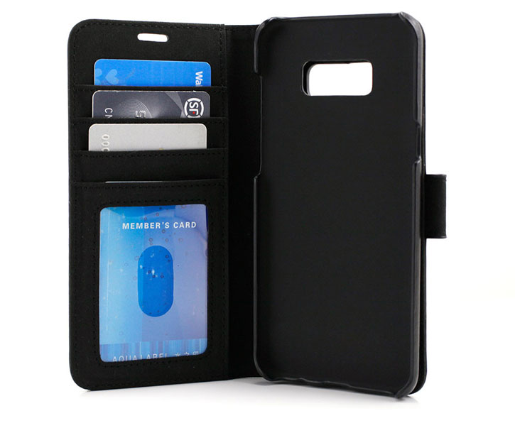 Prodigee Wallegee Samsung Galaxy S8 Wallet & Hard Case - Black