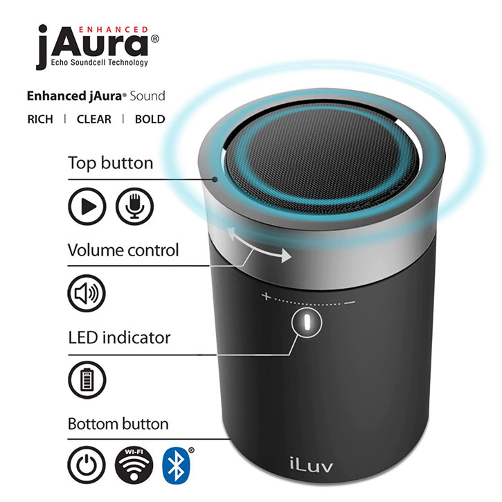 iLuv Aud Click Smart Connected Portable Speaker