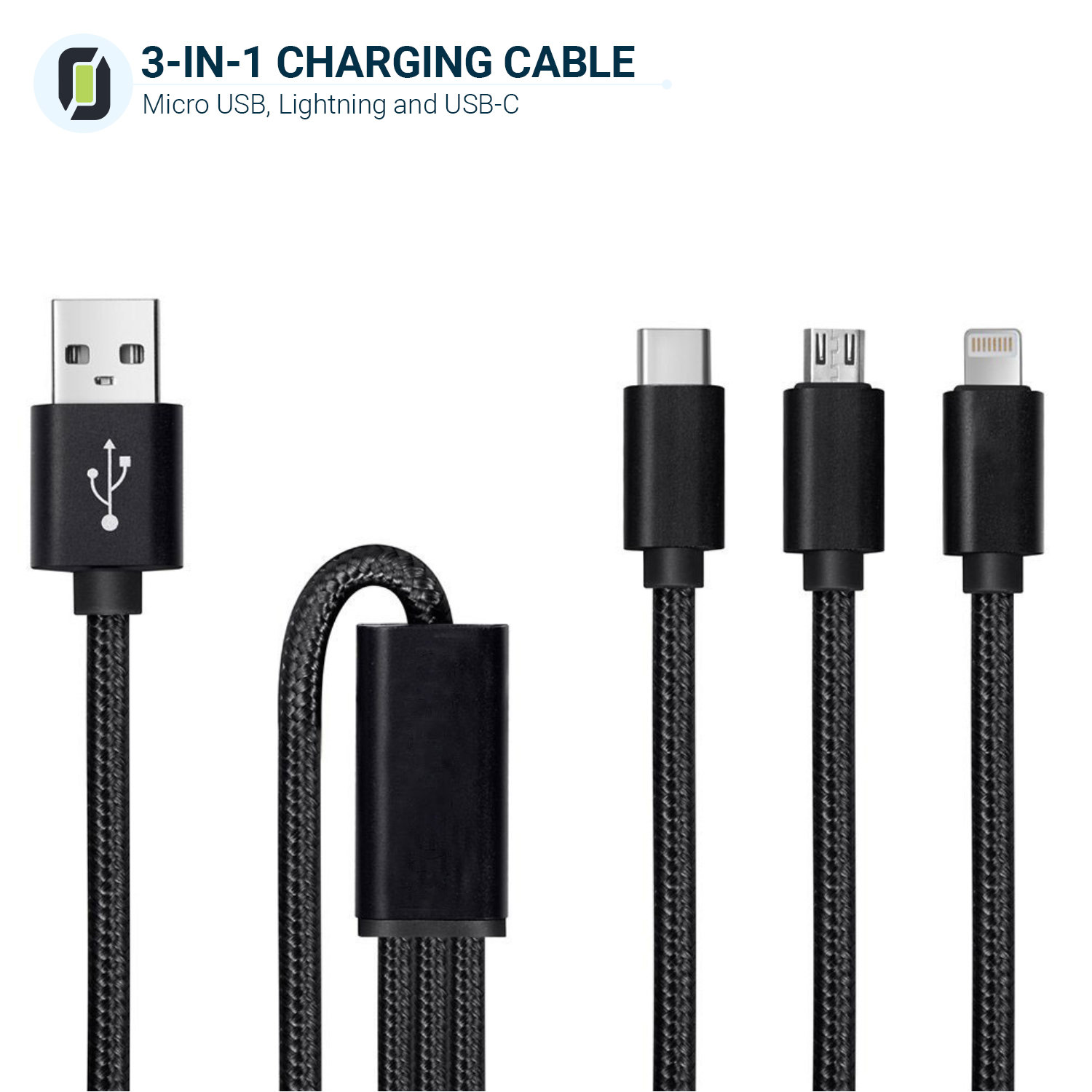 Official Samsung Galaxy A03 Core 1m Micro-USB Charging Cable - Black