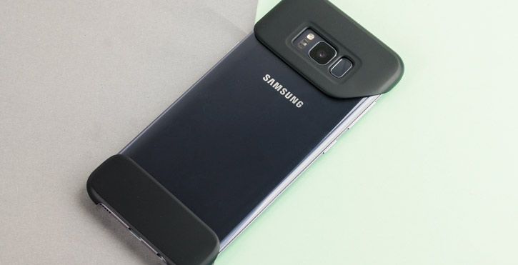 Coque Officielle Samsung Galaxy S8 Plus Pop Cover – Noire vue sur appareil photo