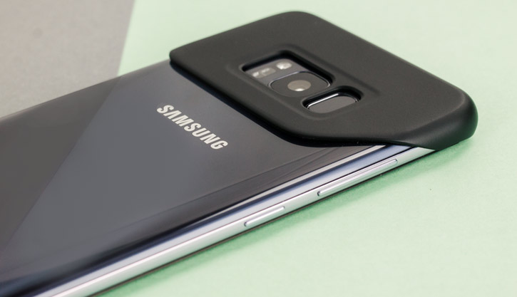 Coque Officielle Samsung Galaxy S8 Plus Pop Cover – Noire vue sur touches