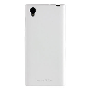 Coque Sony Xperia L1 Roxfit Soft en gel – Blanche vue sur appareil photo