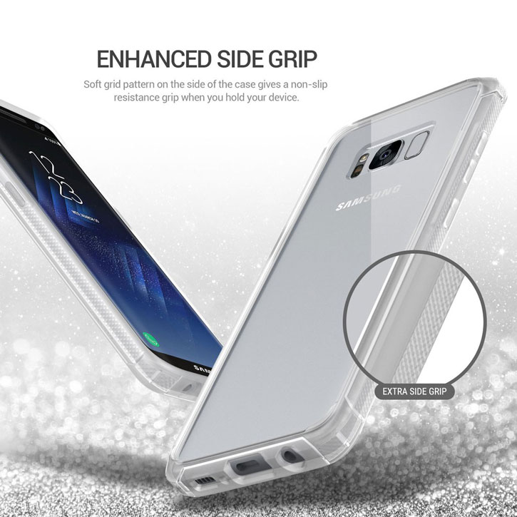 Coque Samsung Galaxy S8 Plus Obliq Naked Shield - Transparente vue sur touches