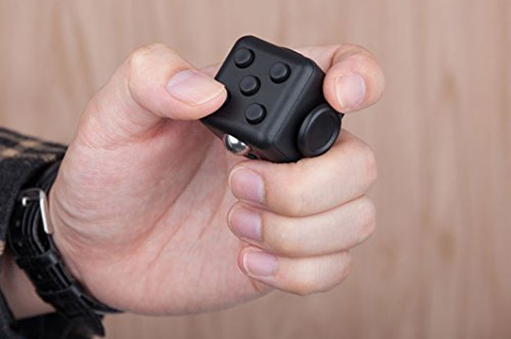 Olixar Fidget Cube Anti-Anxiety Stress Relief Toy - Black