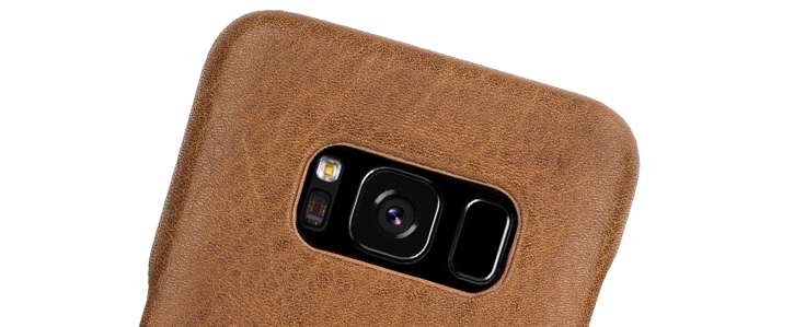 Vaja Grip Samsung Galaxy S8 Premium Leather Case - Brown