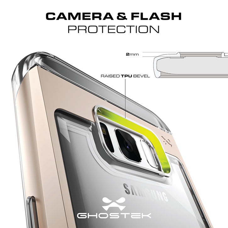 Ghostek Cloak 2 Samsung Galaxy S8 Plus Aluminium Skal - Klar / Svart