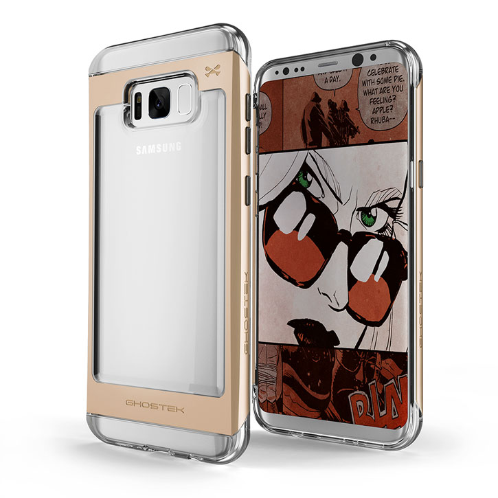 Ghostek Cloak 2 Samsung Galaxy S8 Aluminium Tough Case - Clear / Gold