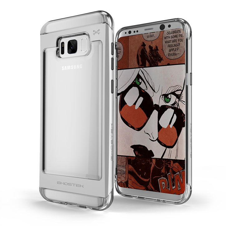 Ghostek Cloak 2 Samsung Galaxy S8 Plus Aluminium Case - Clear / Silver