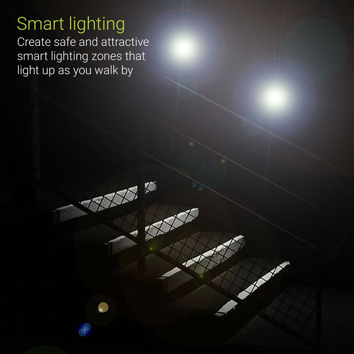 Lampe à LED AGL avec détecteur de mouvements – Noire – Pack de 2