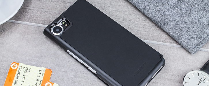 Official BlackBerry KEYone Smart Flip Case - Black
