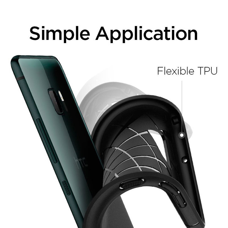 Coque HTC U Ultra Spigen Rugged Armor – Noire