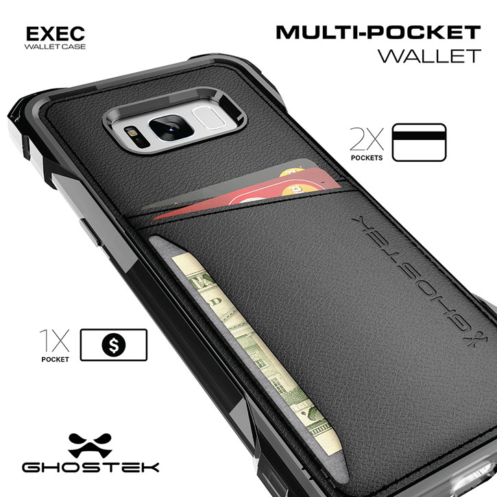 Ghostek Exec Series Samsung Galaxy S8 Plus Wallet Case - Black