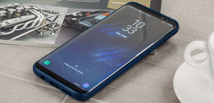 Coque Samsung Galaxy S8 Evutec AERGO Ballistic Nylon - Bleue