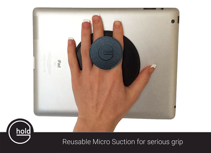 G-Hold Micro Suction iPad & Tablet One Hand Holder - Black