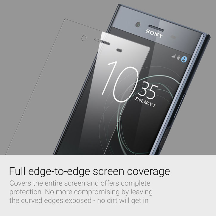 Olixar Sony Xperia XZ Premium Full Cover Glass Screen Protector -Black