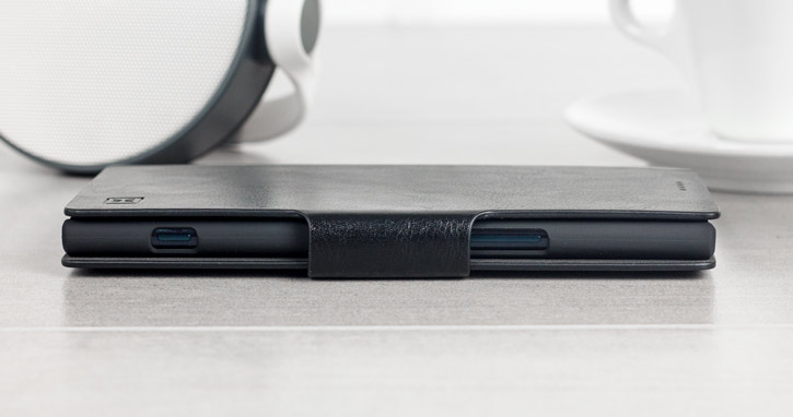 Olixar Leather-Style Sony Xperia XZ Premium Wallet Stand Case - Black 