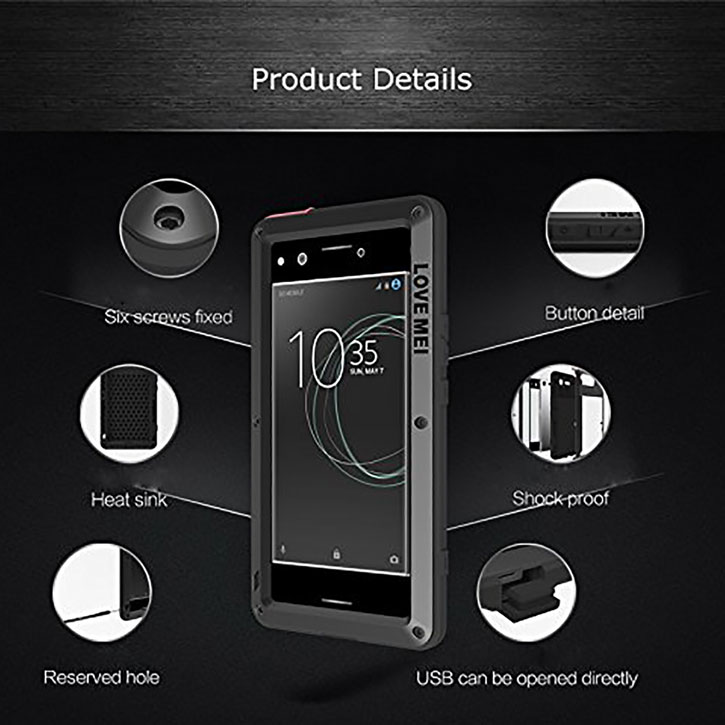 Love Mei Powerful Sony Xperia XZ Premium Protective Case - Black