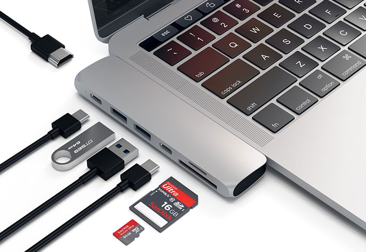 Satechi USB-C Pro Hub Multiport 4K HDMI & USB Adapter - Silver