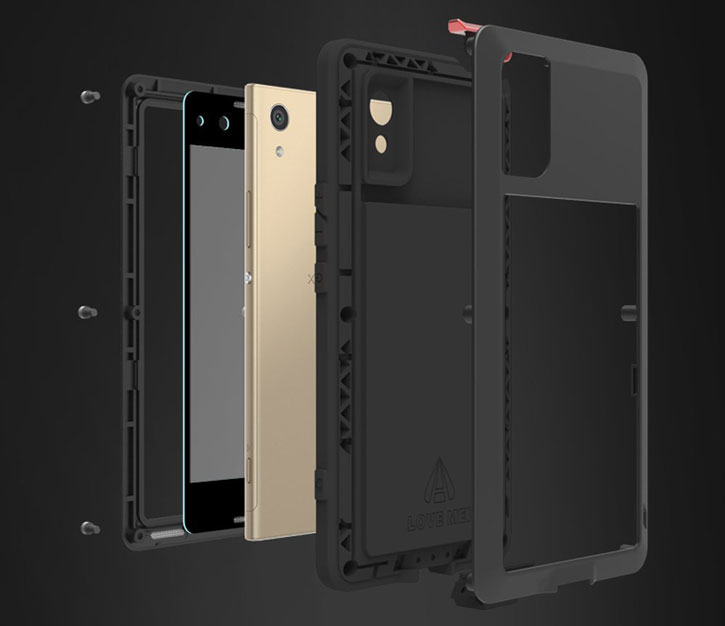 Love Mei Powerful Huawei P10 Plus Protective Case - Black