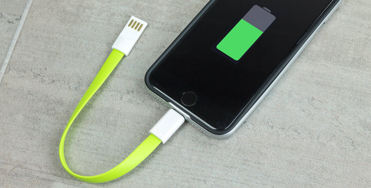 STK Short Lightning Magnetic Charge and Sync Cable - Green