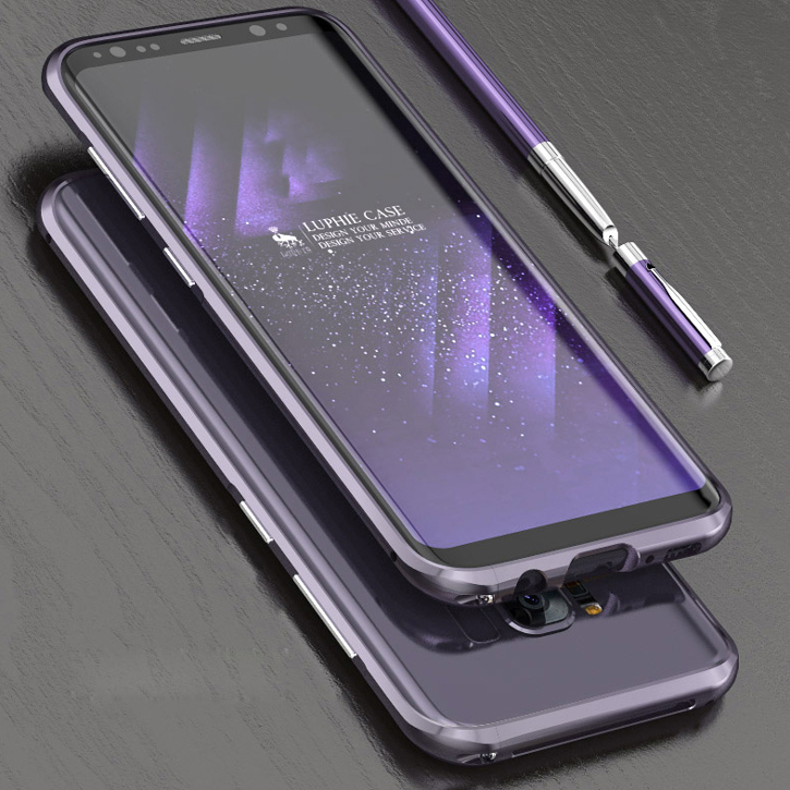 Bumper de Aluminio Samsung Galaxy S8 Plus Luphie Blade Sword - Orquídea gris