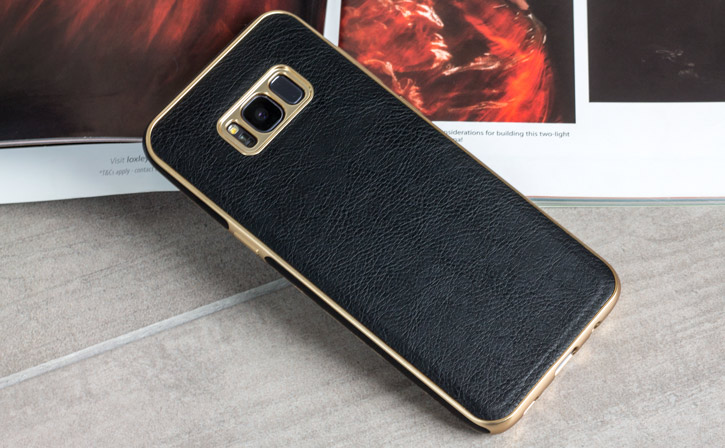 Olixar Makamae Leather-Style Samsung Galaxy S8 Case - Black