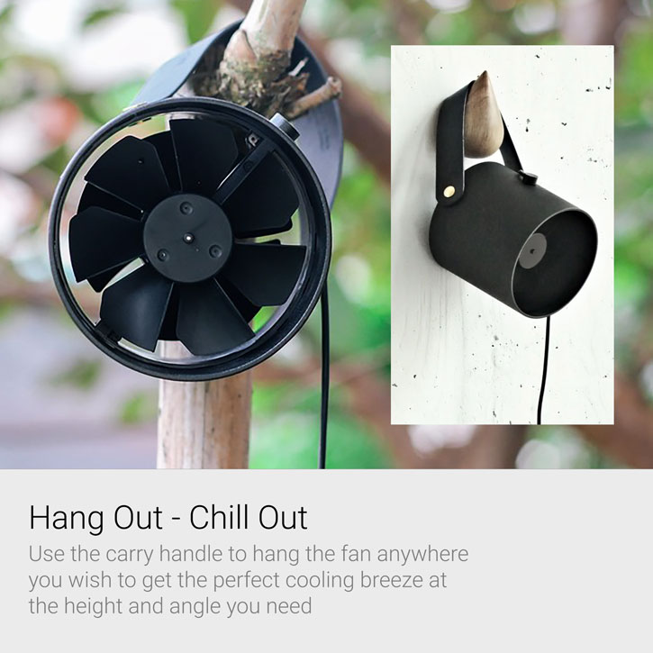 Oroshi Smart Quiet USB Powered Premium Desk Fan - Black