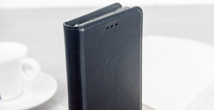 Housse HTC U11 Olixar Portefeuille en cuir véritable – Noire