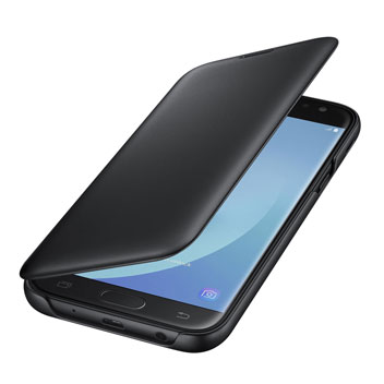 verdieping Verstikken Land Official Samsung Galaxy J5 2017 Wallet Cover Case - Black