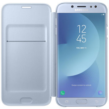 Official Samsung Galaxy J7 2017 Plånboksfodral-  Blå