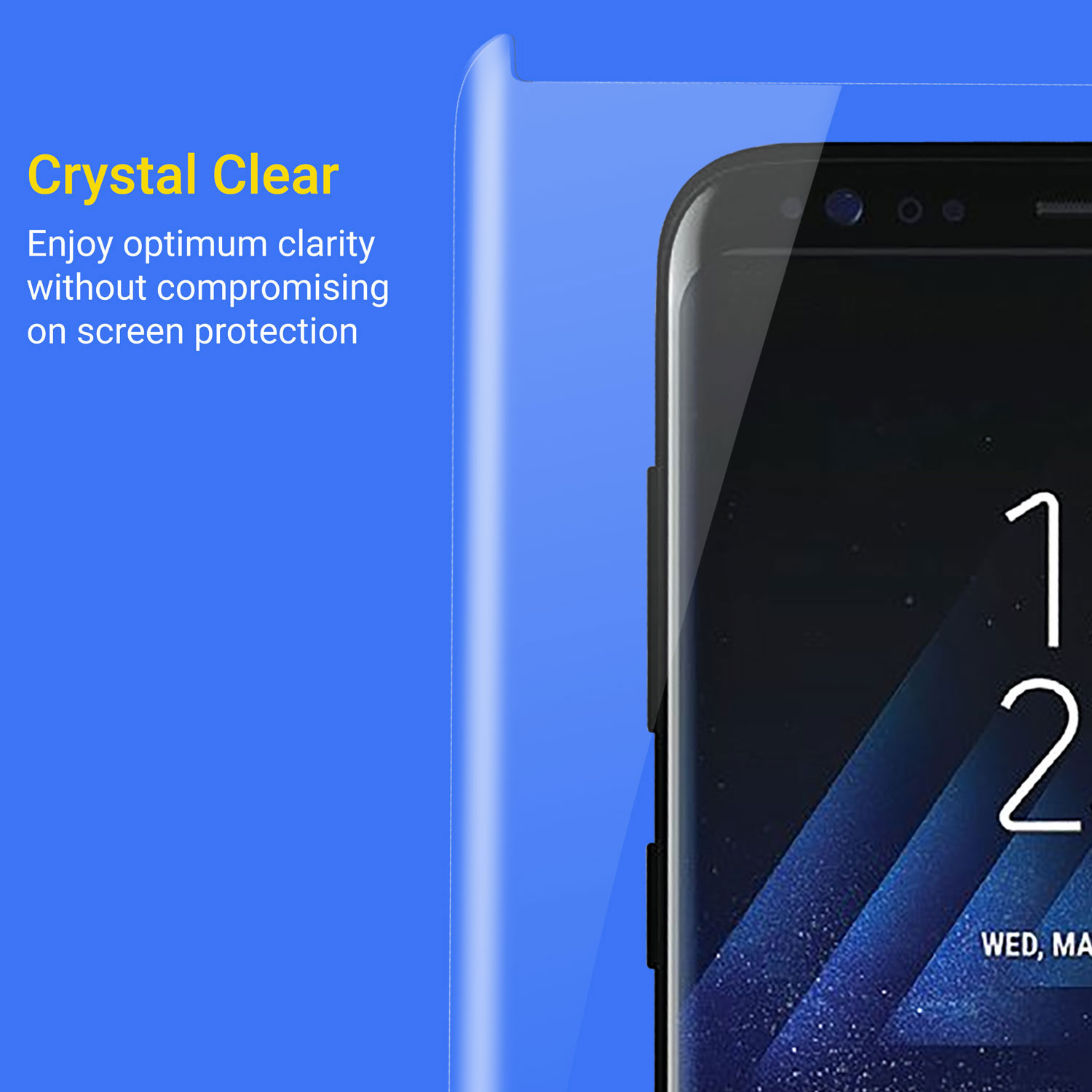 Protection d’écran Verre Trempé Samsung Galaxy S8 Compatible Coques
