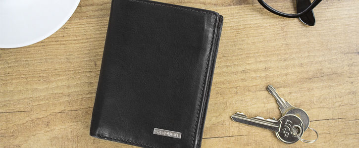 Samsonite S-Derry Genuine Leather RFID Blocking Wallet - Black